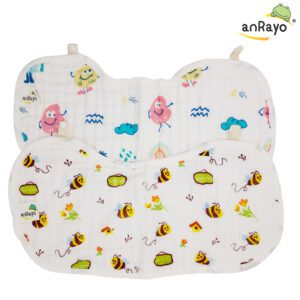Baby Burp Cloth (6-Layer 100% Cotton Muslin)_Little Bee & Monster (2pcs per pack)