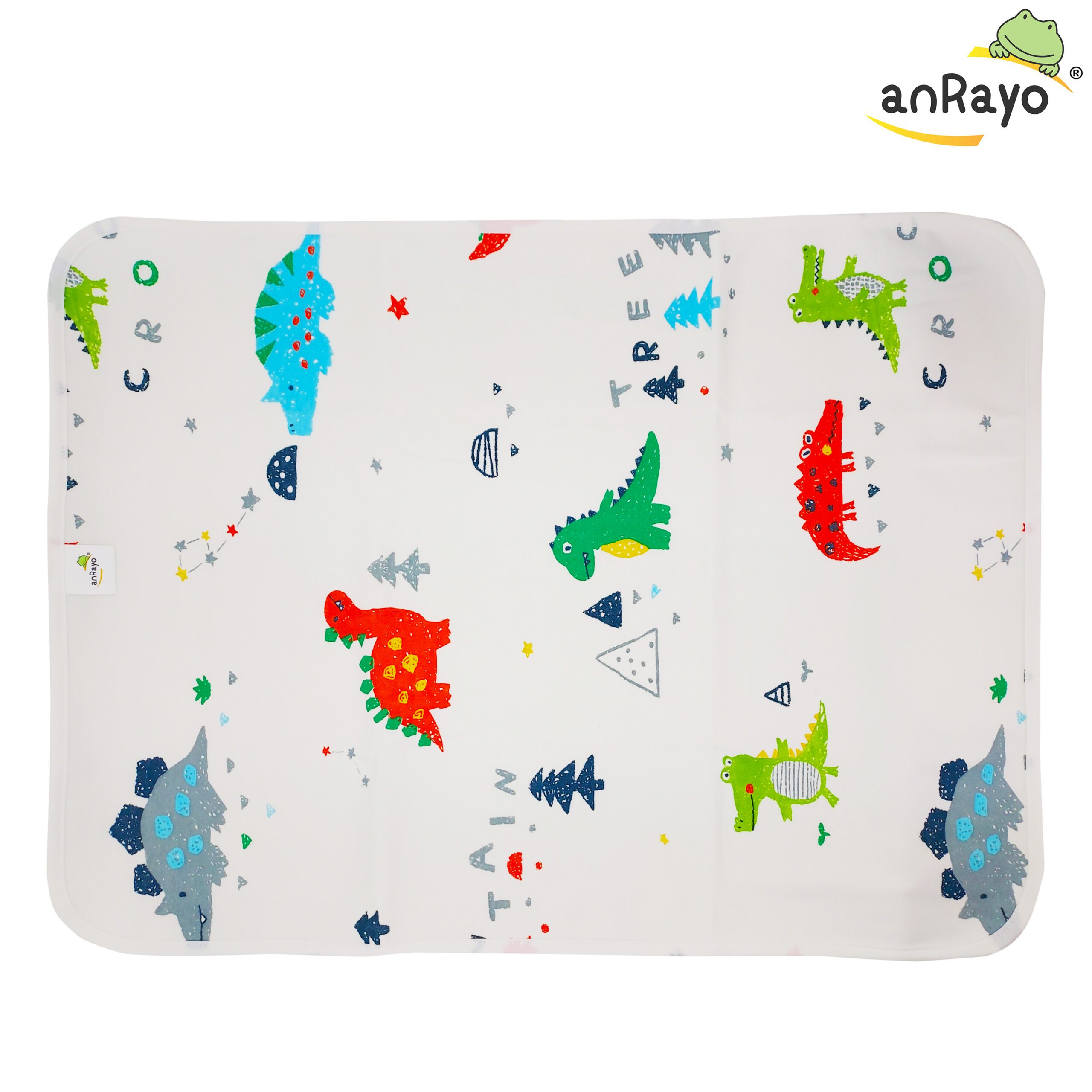 Diaper Changing Mat (Top Layer-100% Cotton)_Dinosaur Tree