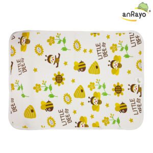 Diaper Changing Mat (Top Layer-100% Cotton)_Little Bee