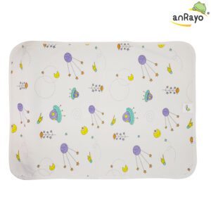 Diaper Changing Mat (Top Layer-100% Cotton)_Fun Spaceship