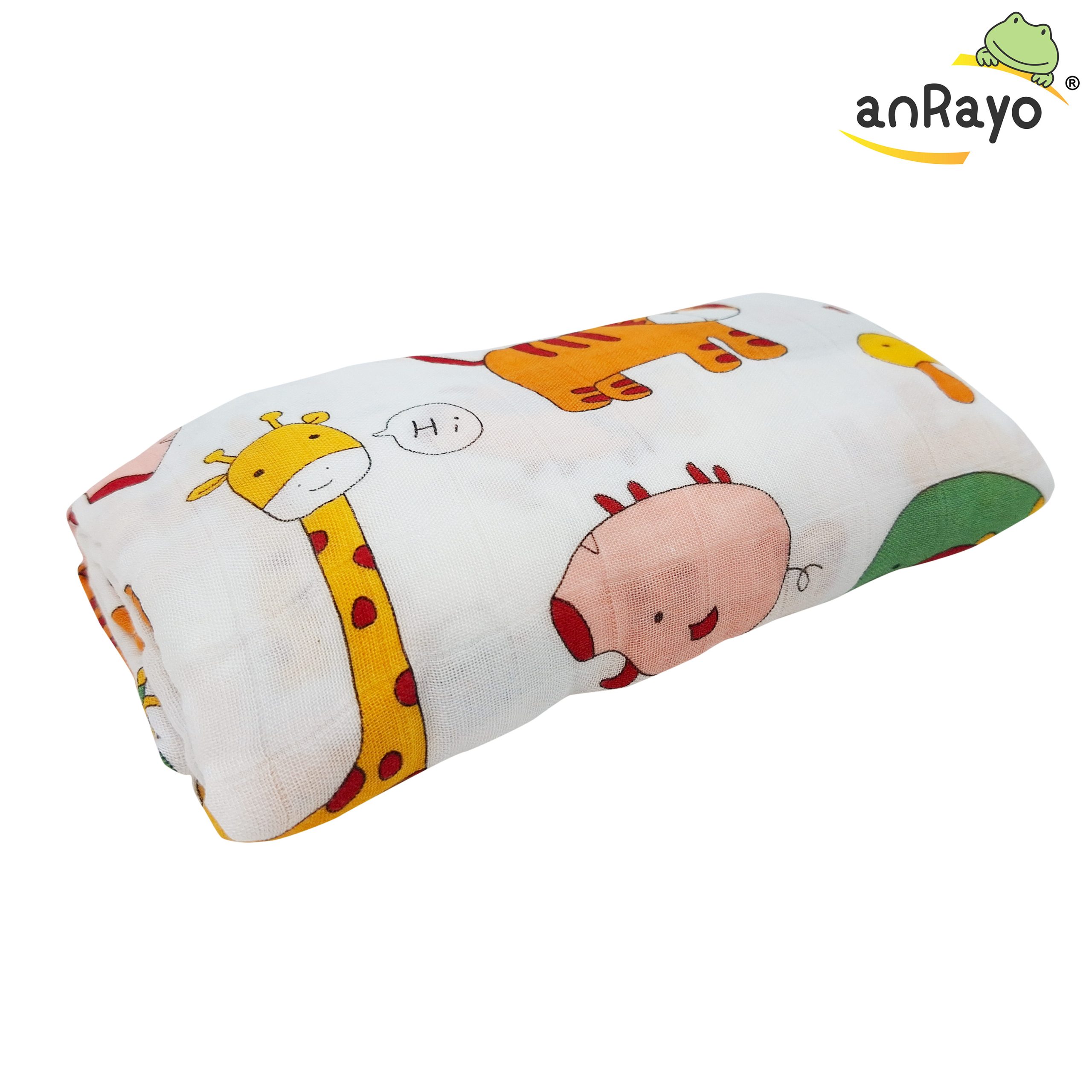 Muslin Swaddle Blanket (100 % Bamboo)_Little Zoo - Image 4