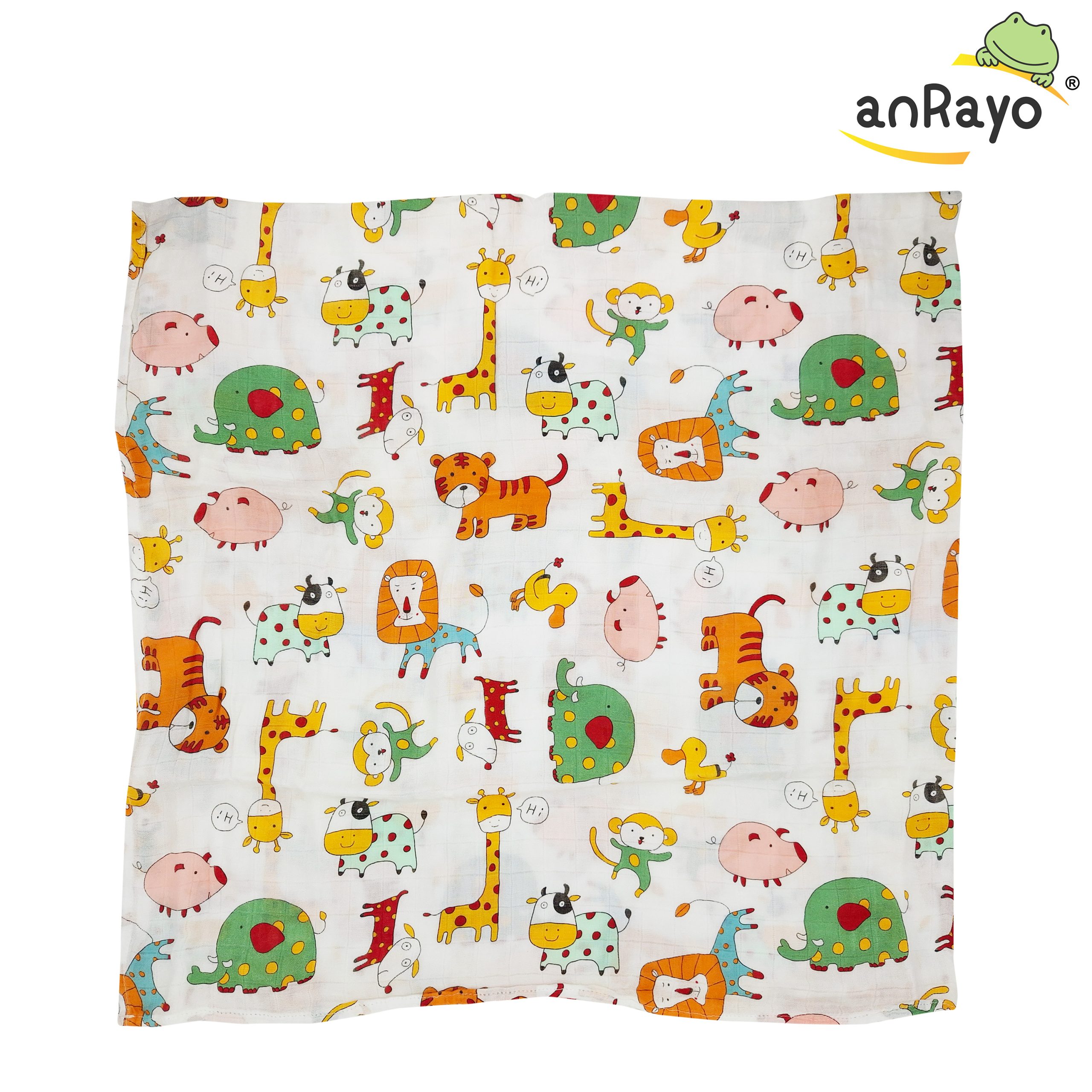 Muslin Swaddle Blanket (100 % Bamboo)_Little Zoo - Image 3